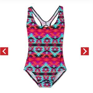 New Teen Period Swimwear Racerback | Aztec